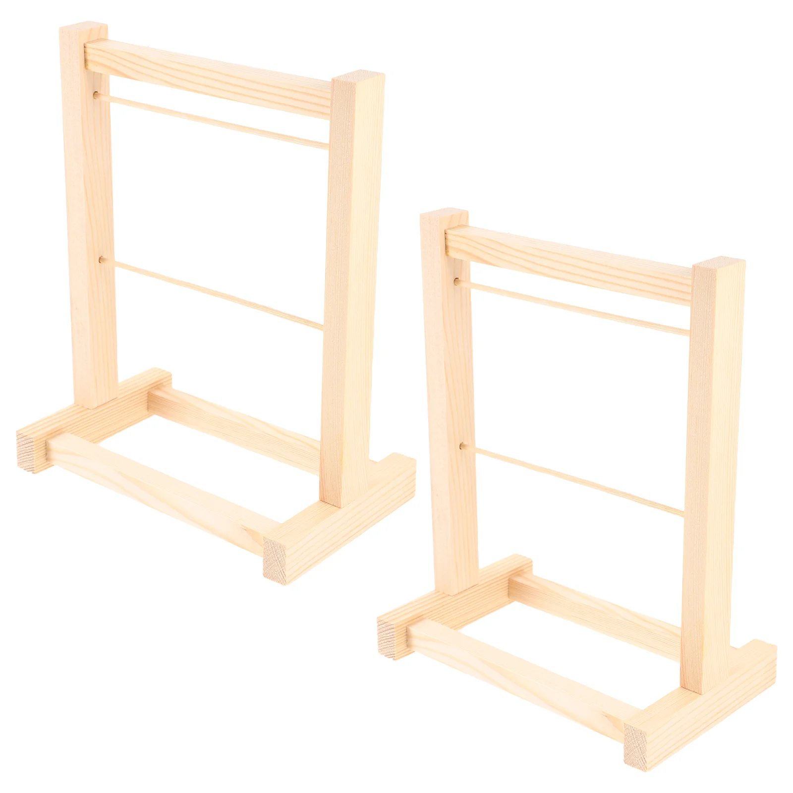 

Miniature Clothing Rack Garment Shelf Wooden Clothes Hanging Rack