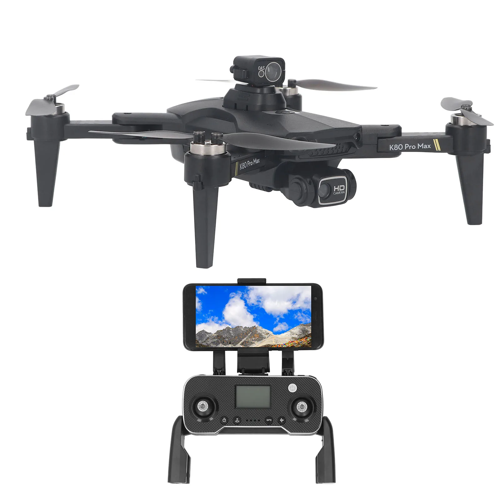 RC Quadcopter 5G Wifi Black 50X Digital Zoom Wind Resistant Remote Control Drone 800m HD Transmission for Aerial Photography