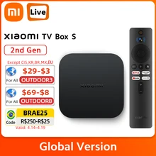 Original Global Version Xiaomi Mi TV Box S 2nd Gen Dolby Vision Google Assistant HDR10+ 4K Ultra HD Streaming Media Player