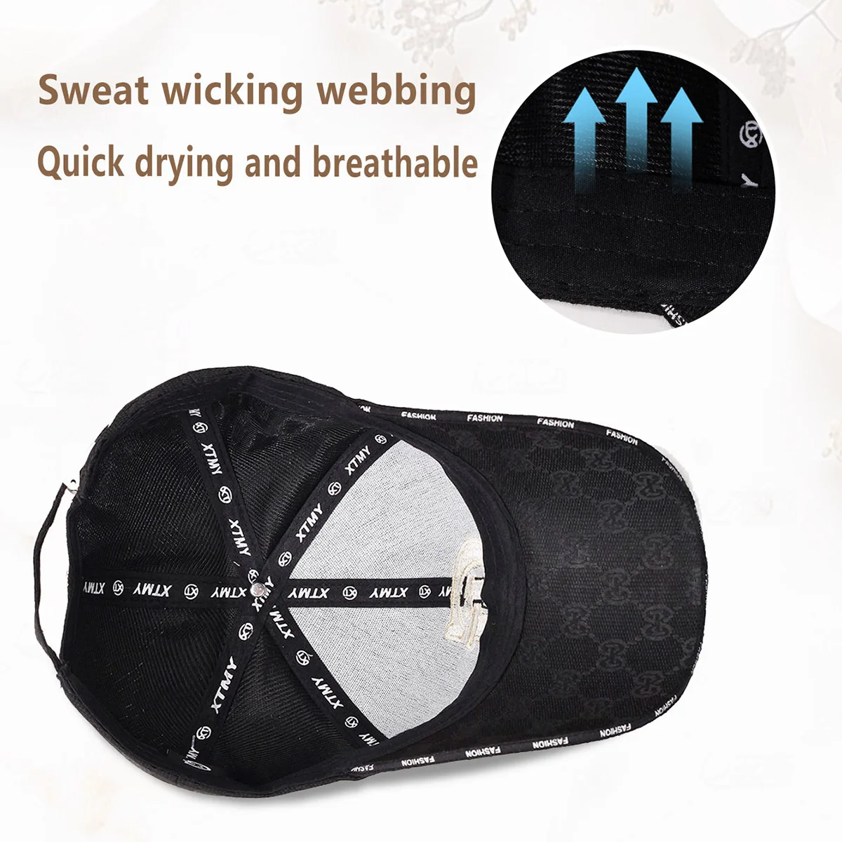 The New Embroidered Hat Is Unisex, Korean Version of the Trendy Fashion Cap, Hard Top, Trendy Brand Baseball Cap