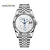 MINUTETIME NH35 Watch For Who cares, I'm already late Silver Sapphire Crystal NH35A Automatic Movement 39mm Stainless Bule Hands 2
