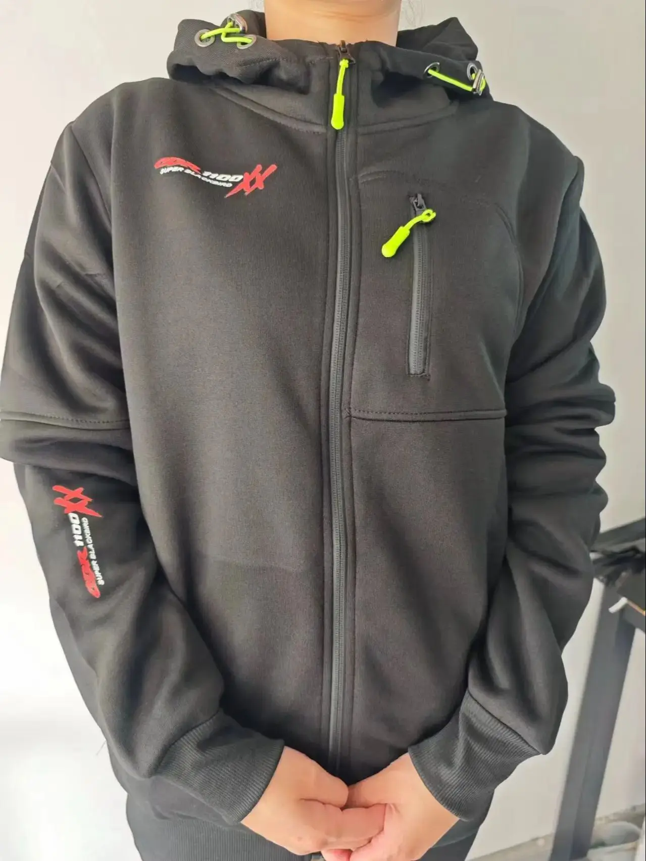 Sweat à Capuche Homme SU.ZU.K.I - Demi-zip, Manches Longues, Poches Zippées - Pour Sport, Casual, Printemps-automne