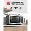 QWTOSHIBA ML-EM45PIT(SS) Countertop Microwave Oven With Inverter Technology,Kitchen Essentials,Smart Sensor,Auto Defrost,1.6 Cu 2