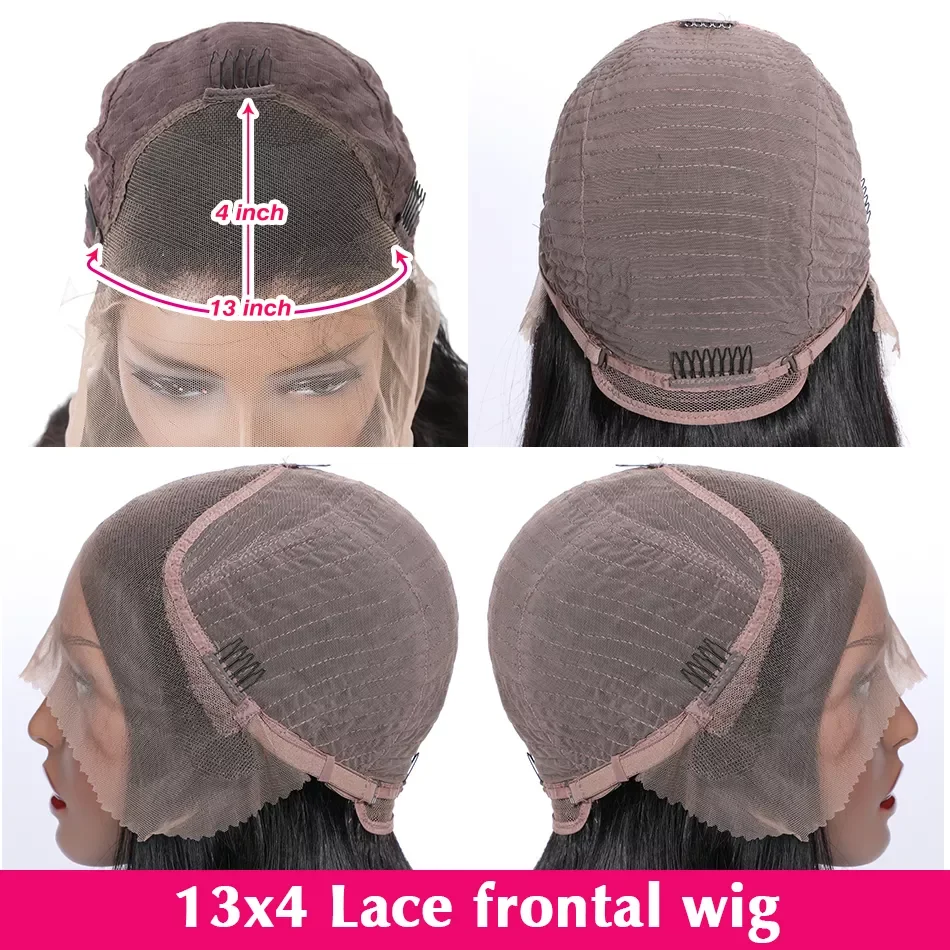 Long Wigs Body Wave Human Lace Front Wig 13x4 Transparent Lace Frontal Wigs Remy Brazilian human hair glueless full Preplucked