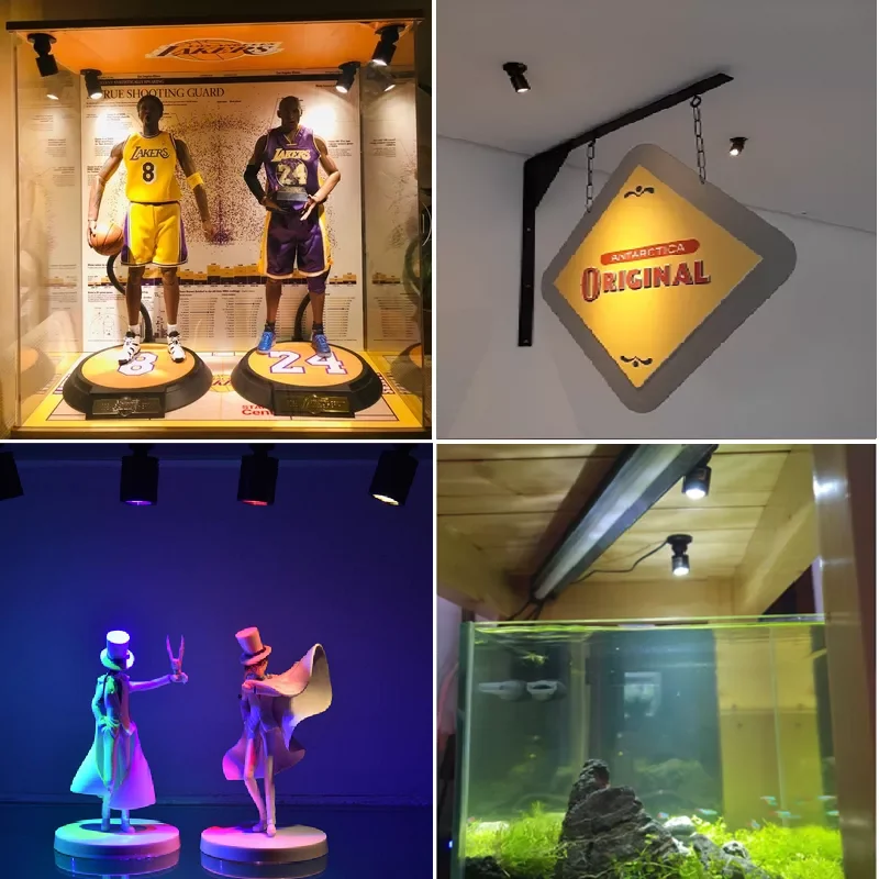etrnLED USB Dimmable LED Adjustable Spotlight Dimmer Cable Mini Accent Light Painting Plant Jewelry Showcase Model Display Shelf 4