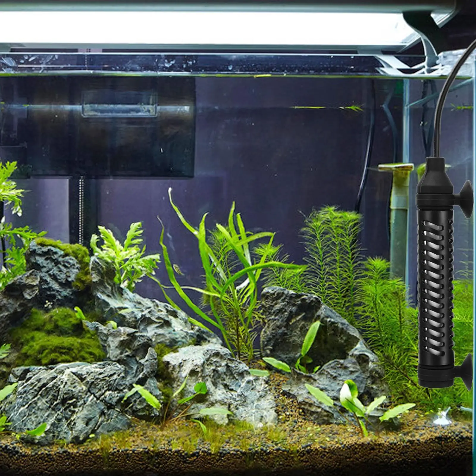 Hygger Aquariumverwarming, 50W, Mini Aquariumverwarming met LED-digitaal display, Kleine Aquariumverwarming voor Betta Aquariums voor 19-38L Zoetwateraquaria