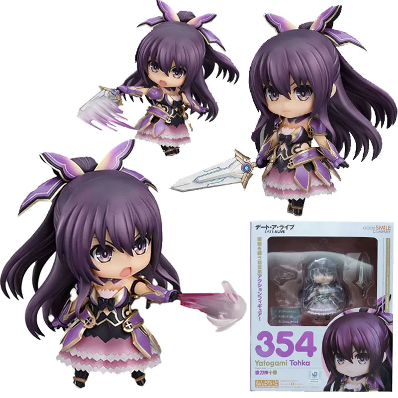 

In Stock Original GOOD SMILE GSC 354 NENDOROID Yatogami Tohka DATE A LIVE Anime Figure Model Collecile Action Toys Gifts