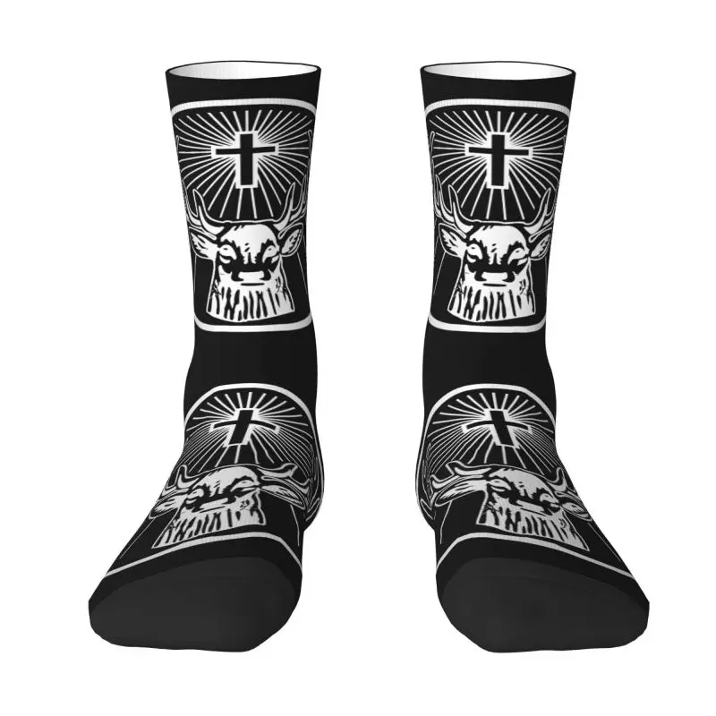 

Funny Jager Liqueur Socks Men Women Warm 3D Printing Sports Football Socks