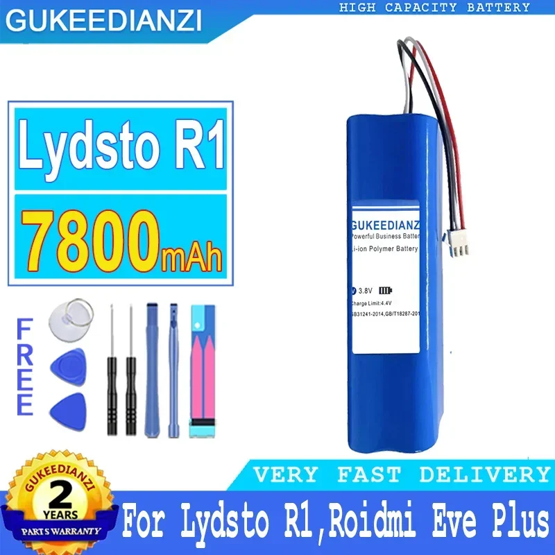 

Сменный аккумулятор 7800 мАч для пылесоса Xiaomi Lydsto R1 Roidmi Eve Plus для Proscenic M7/M8 MAX Pro U6 для Lenovo LR1