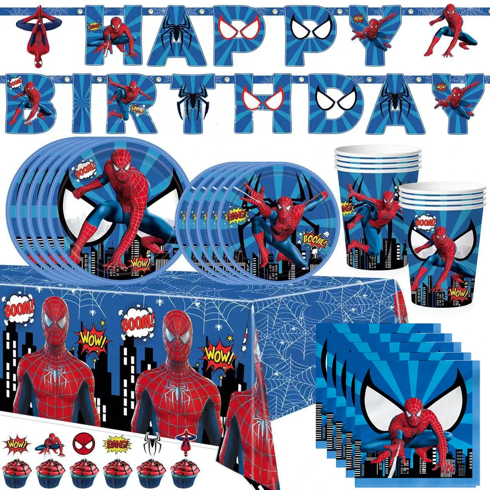 YAAVAAW Spider Party Table Cloth For Boys,130 * 220cm Red