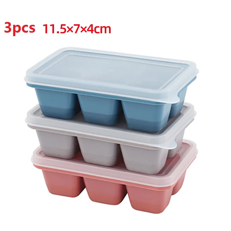 Round Ice Cube Tray with Lid & Bin Ice Ball Maker Mold for Freezer with  Container Mini Circle Ice Cube Tray Making 66PCS Sphere Chilling Cocktail