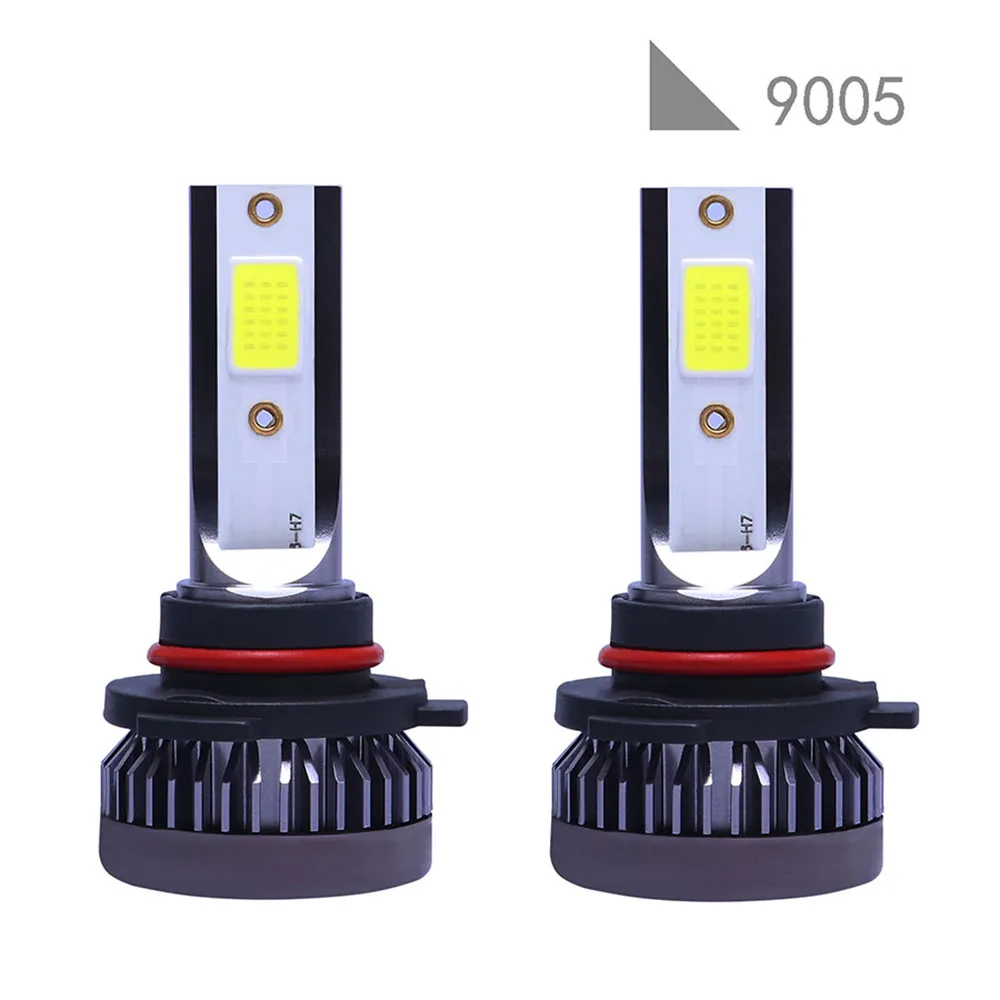 HB3 LED 헤드라이트 미니 캔버스 램프, 자동차 헤드라이트, 3000K 램프, 안개등, 자동차 전구, 12000LM