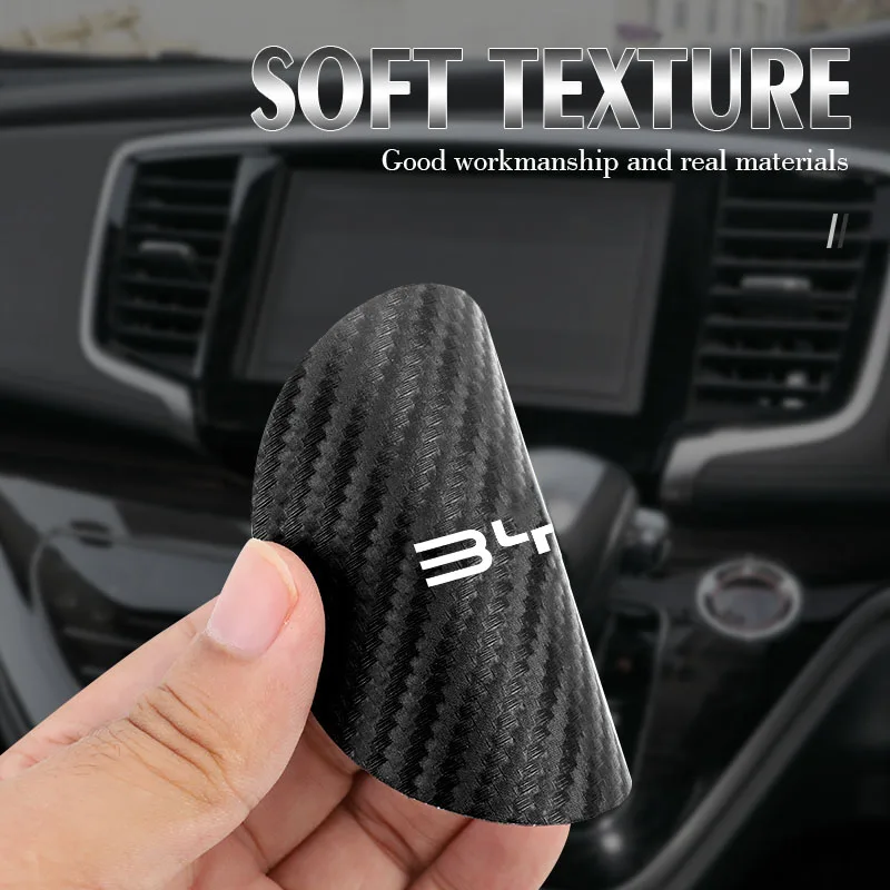 Car Water Cup Mat For Byd Han Tang Yuan Song PLUS Wear-Resistant Carbon Fiber Anti Slip Water Cup Mat Car Interior Accessories