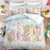 Kawaii MIKKO Bedding Sets Comforter Quilt Bed Cover Duvet Cover Pillow Case 2-3 Pieces Sets Kids Adult Size Cartoon Decoration 5