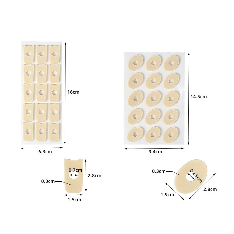 Toe And Foot Protectors Pads Corns Callus Feet Sore Shoes Sticker Self Adhesive Cushions Soft Heel Foam Foot Pad 15PCS/Sheet toe protector heel pad