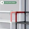 Clothes Hanger Multi-Layer Shoe Rack Doorway DIY Hat And Shoes Shelf Simple Floor-Standing Living Room Organizer Storage Racks 6