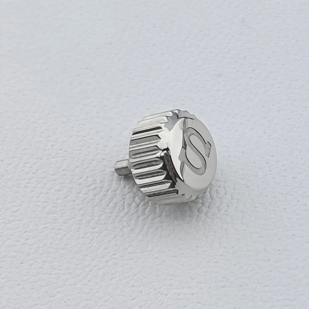 Multi-Color 7mm S Logo Crown - Premium 316L Stainless Steel Screw-in Replacement Part