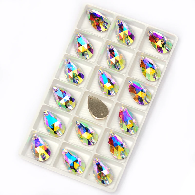 Sew On Rhinestones Non Hot Fix Rhinestones Clear Glass Rhinestones Crystal Rhinestones Glass Rhinestones Sewing Rhinestones Rhinestone Crystals Non Hotfix Rhinestones Rhinestone Accessories Rhinestones Beads YANRUO 3230 All Sizes AB Drop Sew On Stones Flatback Strass Crystal DIY Glass Rhinestones For Needlework