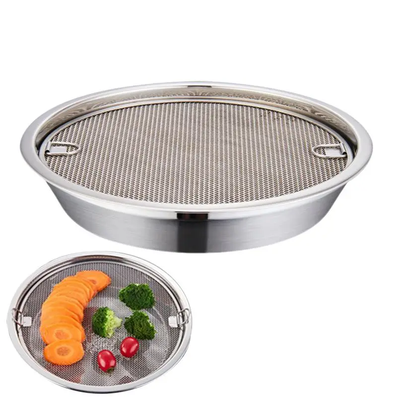 

Frying Basket Stainless Steel Filter Colander French Fries Mesh Oil Strainer Cooling Drain Pan Kitchen Cooking Utensils 2024