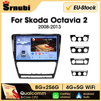 Srnubi 2 Din Android Qualcomm 8 Core Radio de coche para SKODA Octavia 2 A5 2008-2013 reproductor de vídeo Multimedia navegación Carplay 1