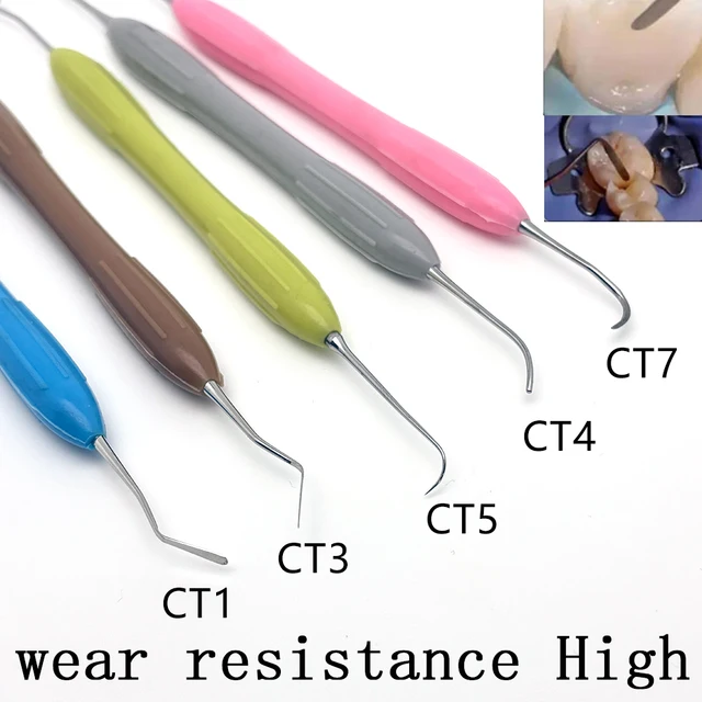 Dental Resin Spatulas Composite Instruments Silicone Resins Filler High quality metal wear resistance Dentist Restoration Tool