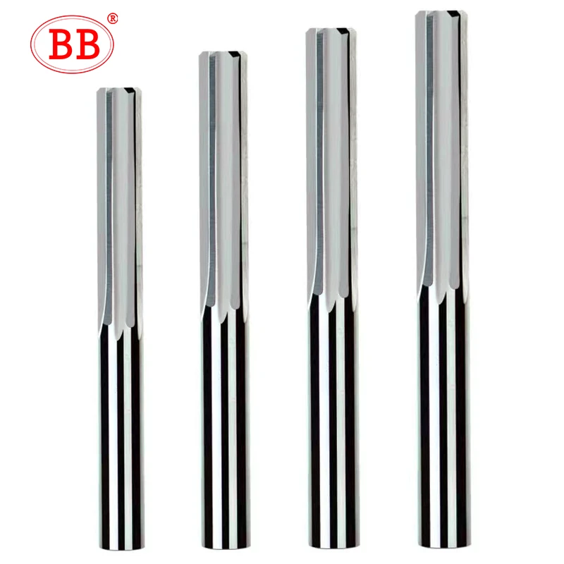 Bb Carbide Machine Reamer Straight Flute Uncoated H7 Tolerance Chucking