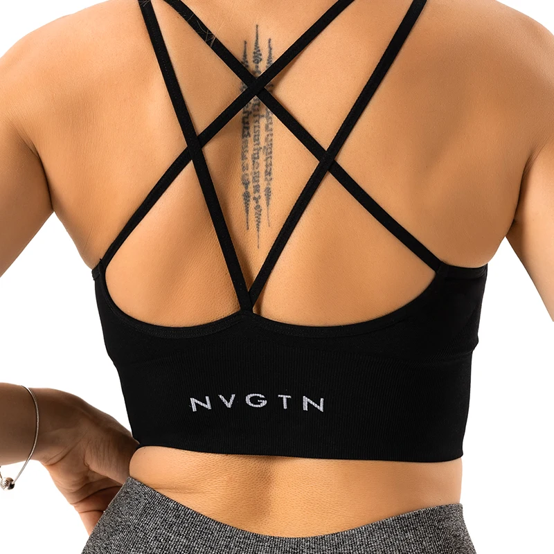 Nvgtn Seamless Flourish Seamless Bra Spandex Top Woman Fitness