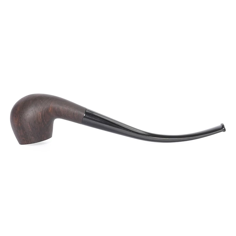 17cm long tobacco pipe church pipe sandalwood bowl acrylic mouth Father's Day gift no filter solid wood smoking