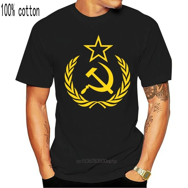 

2019 New Summer Tee Shirt grayyyy16319P T-Shirt Russia T Shirt Hammer &amp Sickle Soviet Union USSR Communist Cool T-shirt