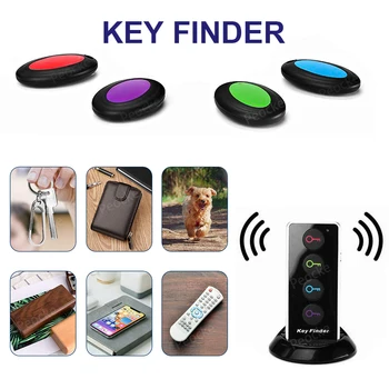 Wireless Key Finder Household Lost Tracker Anti Lost Key Finder Remote Control 1 RF Transmitter 4 Receiver Smart Keys Searcher 1
