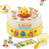 Children Bouncing Turntable Concentration Training Puzzle Parent Child Interaction Toy Children Bouncing Yellow Duck Toys 2