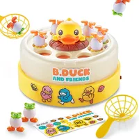 Children Bouncing Turntable Concentration Training Puzzle Parent Child Interaction Toy Children Bouncing Yellow Duck Toys 2