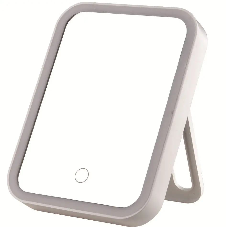 Makeup Mirror USB Compact LED Touch Screen Dimming (Not Rechargeable)