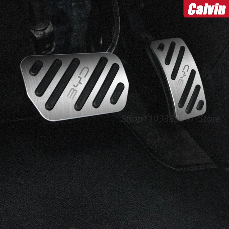 For BYD Dolphin ATTO 1 Seagull Accelerator Pedal Driving Rest Pedal Metal Modified Interior Case Non-Slip Accessories 2022 2023