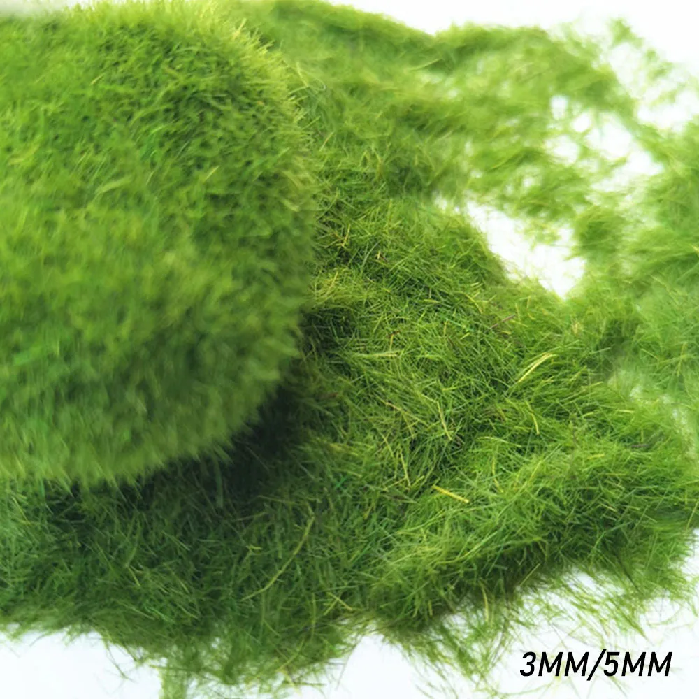 Simulation Moss/Grass Powder 3MM/5MM  Nylon Static Planting Flocking Powder Sand Table Landscape Materials 30g/Bag 2