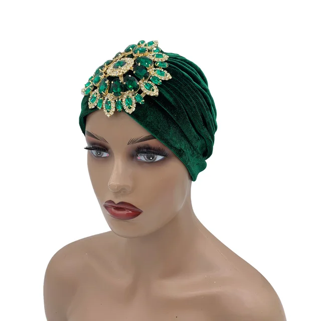 Headscarf Bling Head Wraps New Shinning Turban Rhinestone Head