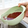 2-In-1 Rice Strainer Beans Washer Strainers And Colanders-Washing Bowl For Vegetables And Fruits Kitchen Supplies Accessories 6