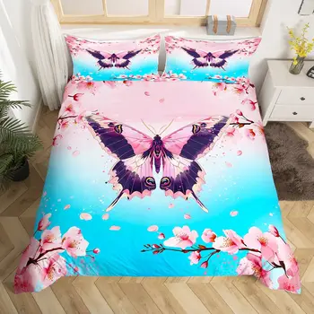 Set Copripiumino Leopardo Rosa Glitter - Biancheria Da Letto In Microfibra Per Bambini, Singolo/Matrimonial/King - Foto 4