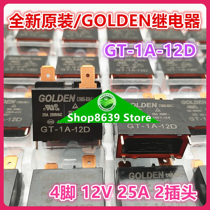 New original GT-1A-12D air conditioning main board relay 12V 25A 4-pin genuine GOLDEN