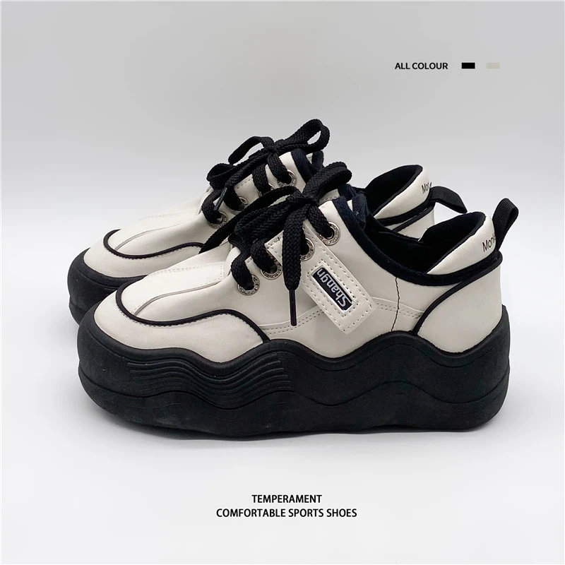 

2023 Spring and Autumn Fried Street Dissolved Sole Daddy Shoes Women's Leisure Platform Shoes Zapatos De Mujer Women Sneakers