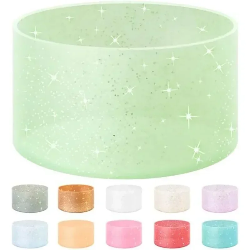 Glitter Silicone Anti-Slip Tumbler Sleeve & Heat Insulation Pad