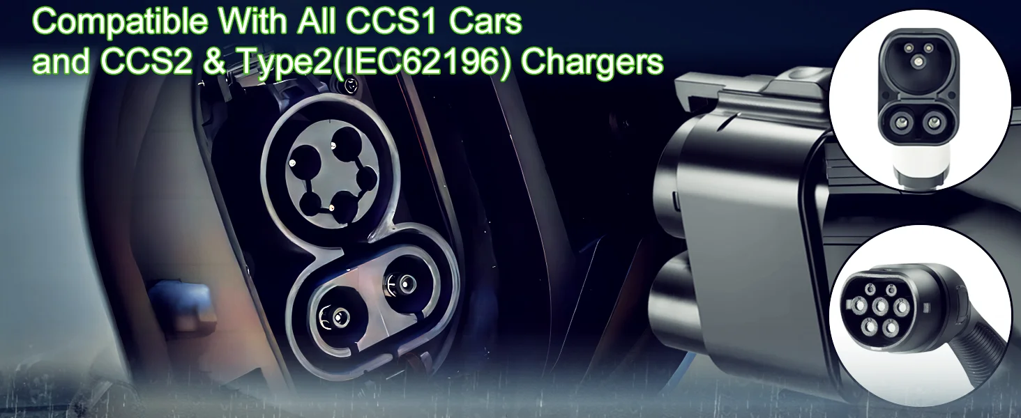 CCS2 to CCS1 EV Charging Adapter