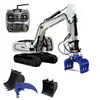 MTM 946 Tracked RC Hydraulic Excavator 1/14 Remote Control Truck Metal Grab Bucket Ripper Light Toys For Boys Gift TH19594 1
