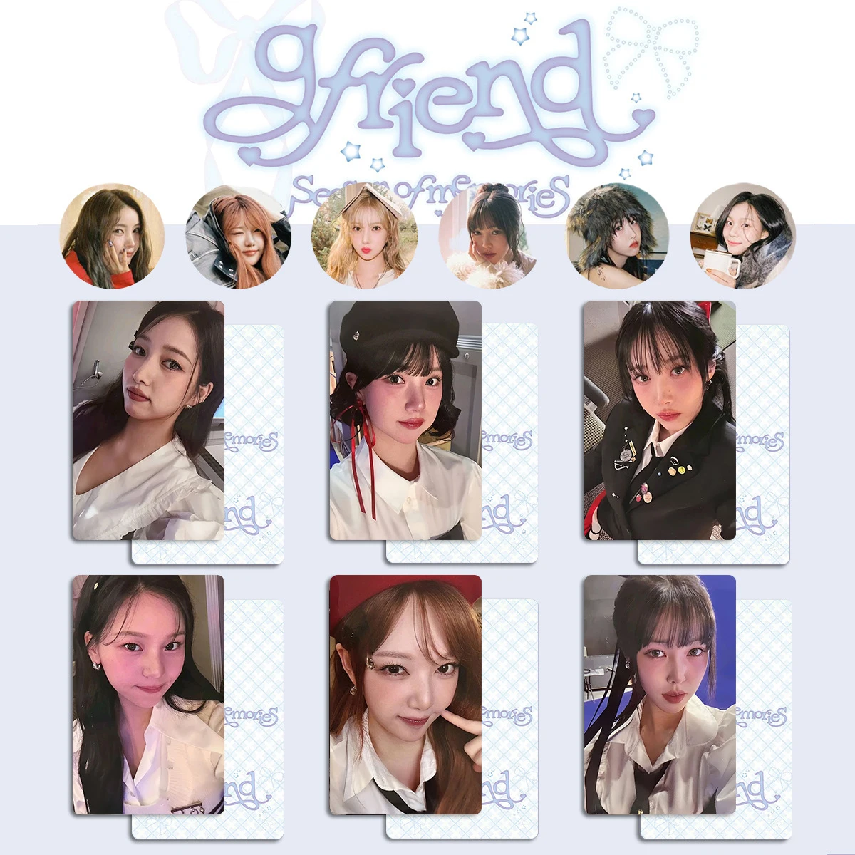 6Pcs/Set Kpop GFRIEND 10th Anniversary Photocards List Sowon