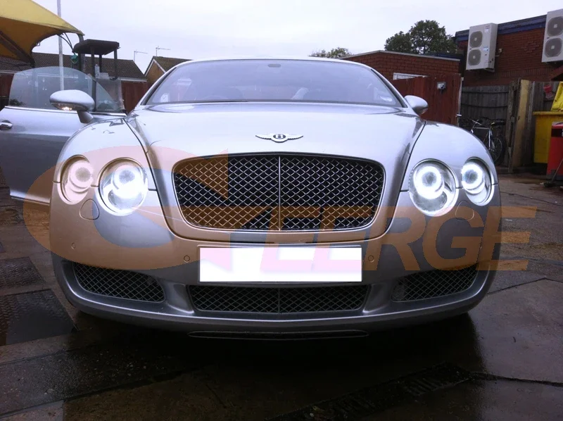 벤틀리 컨티넨탈 플라잉 스퍼 GT GTC 2003 - 2008 2009 2010용 우수한 DRL 울트라 브라이트 COB LED 엔젤 아이즈 키트 헤일로 링
