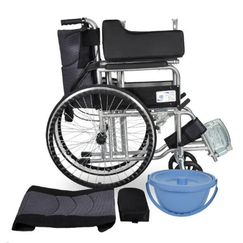 Foldable And Portable Wheelchair With Nightstool Elderly 20kg/Pc