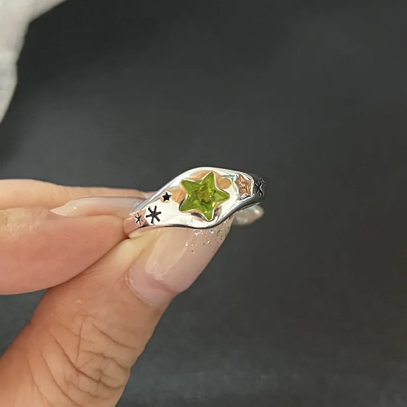 Y2K Crystal Rings Set 3
