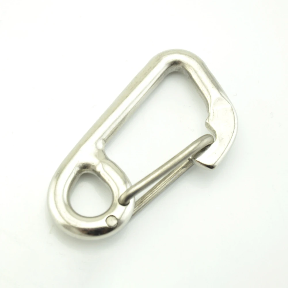 Фото Карабин Dving Hook, прочное оборудование, каяк, лодка, уличные инструменты, безопасность, подводное плавание, простой крючок из нержавеющей стали 316 №4