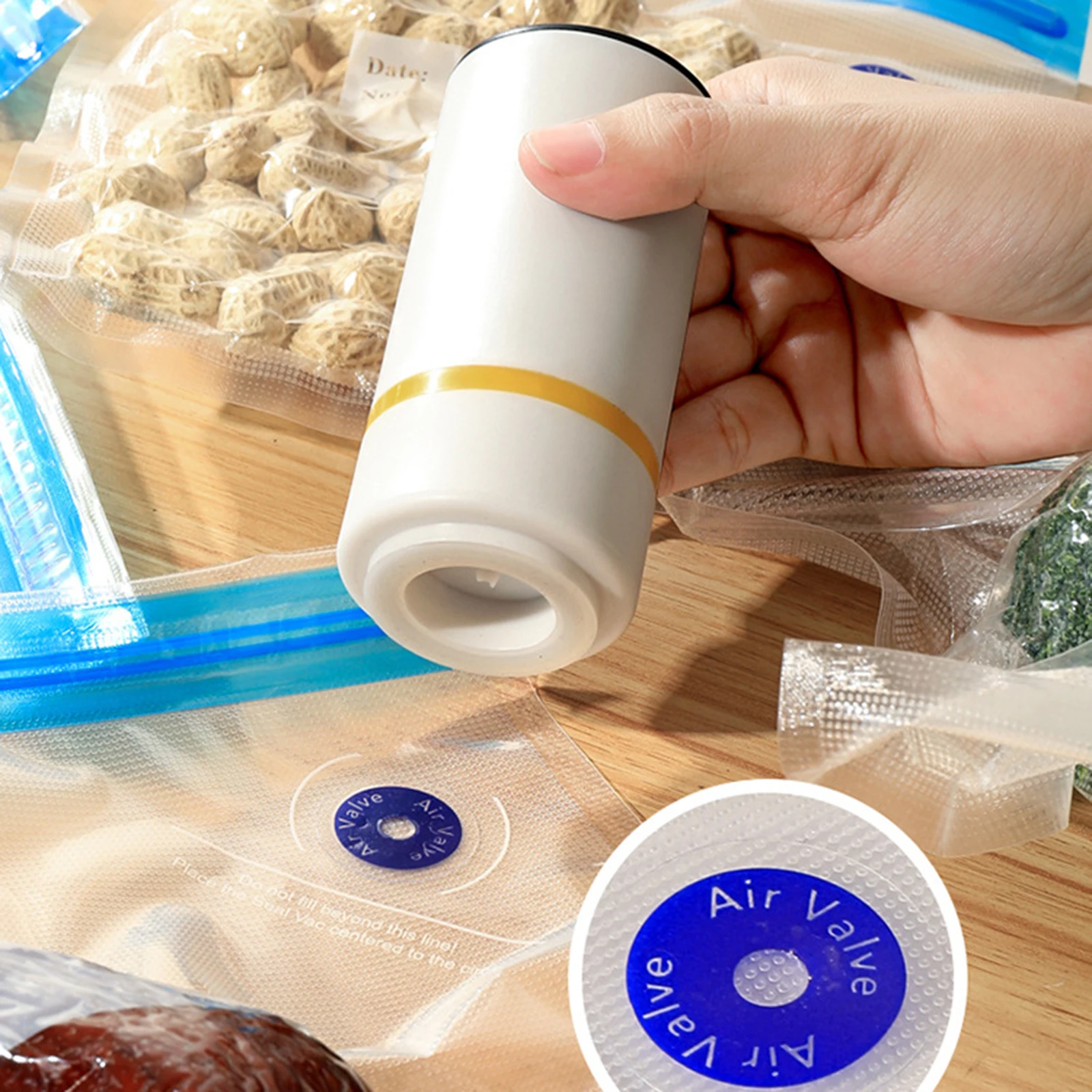 Universal Mason Jar Sealer Vacuum Kit BAP Free Vacuum Sealing Machine Food Storage Wear-Resistant for Wide Mouth Kitchen Gadgets 5