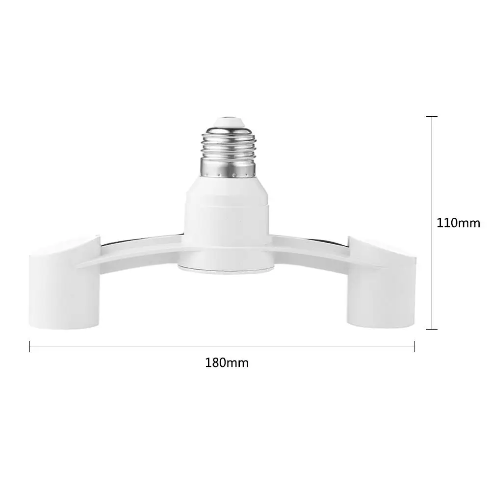 E27 To 2E27 Energy-saving Lamps Splitter  85-285V Conversion Lamp Holder Lighting Accessories for Restaurant Kitchen